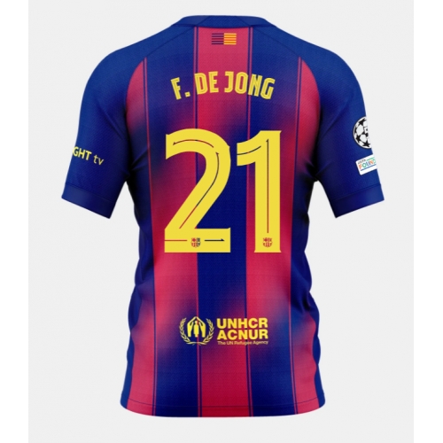 Billige Fotballdrakt Barcelona Frenkie de Jong #21 Replika Hjemmedrakt 2025-26 Kortermet Billige Fotballdrakt Barcelona Frenkie de Jong #21 Replika Hjemmedrakt 2025-26 Kortermet